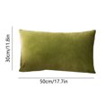 thumbnail image 2 of Clearance Under $5!Yyuenw Lumbar Velvet Throw Pillow Covers 12 × 18 Inches Luxury Soft Solid Rectangle Cushion Covers Case with Zipper for Sofa Couch Bed Living Room, 2 of 5