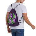 thumbnail image 6 of Mardi Gras Drawstring Backpack Sackpack String Bag Cinch Waterproof Bags for Gym Sports Yoga Travel Beach Swimming shopping, 6 of 7