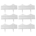 thumbnail image 4 of 6Pcs Garden Fence Border Edging Vegetable Plant Bordering Lawn Lawn Plant Border White, 4 of 8