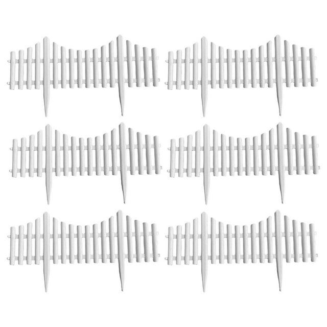 Transemion Bordering Landscape Palisade Decorative Insert Ground Fence Easy Assembly Lawn Edging Outdoor Durable