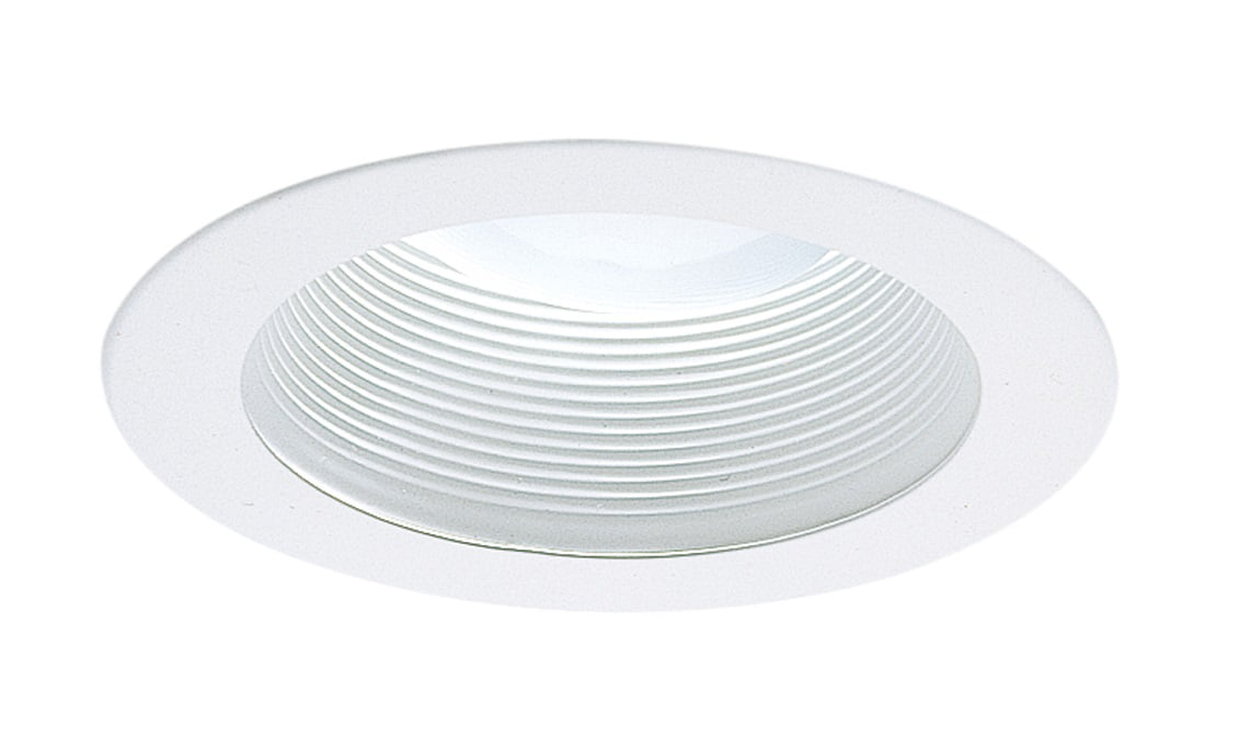 White NICOR Lighting 4-Inch Recessed Baffle Trim for 4-Inch Housings 19502WH