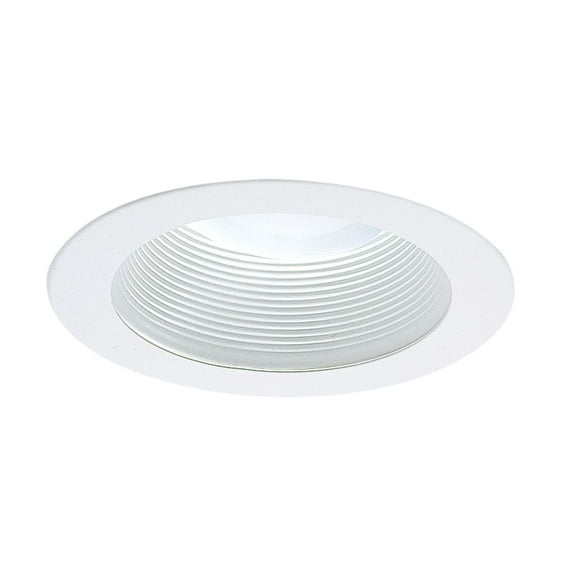NICOR Lighting 4-Inch Recessed Baffle Trim for 4-Inch Housings, White (19502WH)