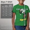 thumbnail image 5 of Boy's Mickey & Friends Christmas Plaid Distressed Portrait  Graphic Tee Kelly Green Small, 5 of 9