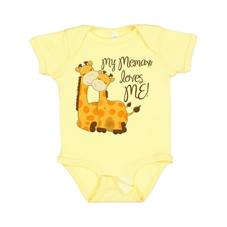 

Inktastic My Memaw Loves Me! Gift Baby Boy or Baby Girl Bodysuit