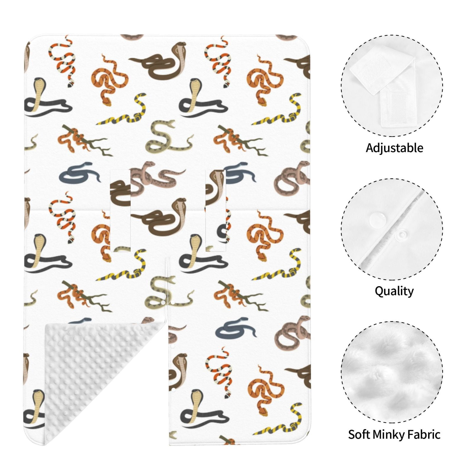 Naloa Snake Baby Car Seat Cover, Breathable Baby Carrier Cover, Multiuse Baby Carrier Cover & Nursing Breastfeeding Cover
