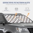 thumbnail image 4 of Saiise DOG IS WEARING PIRATE COSTUME for Foldable Car Sun Shades (2-Pack) Offer Sun Protection with an Easy-fold Design for Convenient Windshield Shading-Large, 4 of 6