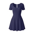 thumbnail image 4 of ATOGUTA Athletic Dress for Girls Navy Ruffle Summer Dresses Cute Birthday Party Princess Sundress 5T-15, 4 of 7