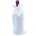 thumbnail image 1 of 12 Pieces Wine Drawstring Bag Linen Dustproof Wine Bottle Gift Bag, 1 of 4