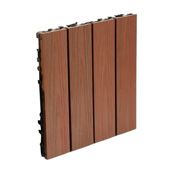 witspace Interlocking Deck Tiles - Waterproof 12”x12” Acacia Wood Tiles, Patio Tiles for Indoor and Outdoor, Interlocking Outdoor Floor Tiles, pavers, Checker Pattern (Natural, 12in)