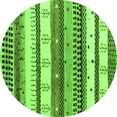 thumbnail image 1 of Ahgly Company Indoor Round Abstract Green Contemporary Area Rugs, 4' Round, 1 of 1