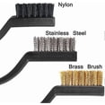 thumbnail image 1 of 15-piece Cleaning Bru Curved Brush Set For Cleaning Weld Spatter And R Bristles, 1 of 4