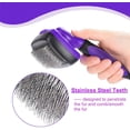 thumbnail image 3 of Kitchen Utensil Set Dogs Cats Pet Grooming Self Cleaning Slicker Brush Comb Hair Shedding Tool, 3 of 6