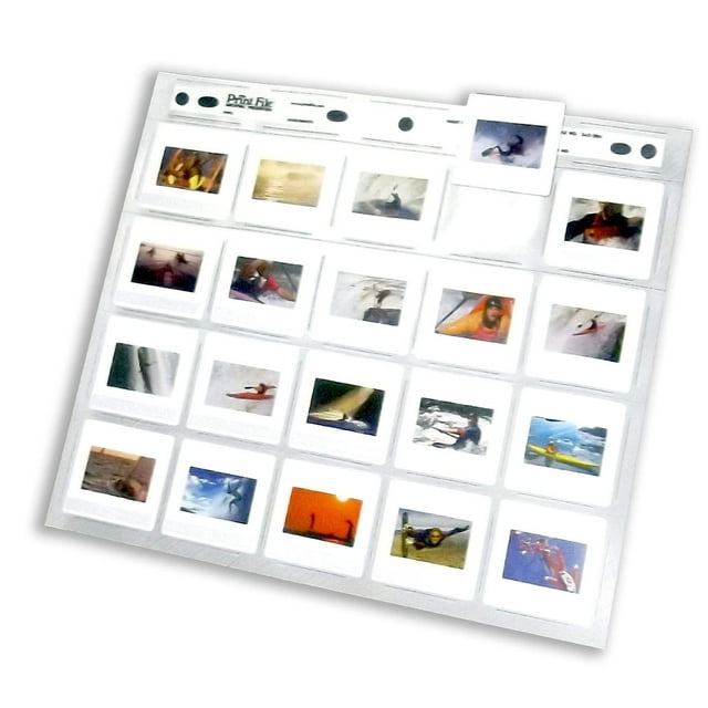 Print File 2x2-20H Archival Storage 35mm Horizontal Pack of 100
