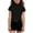AA~Black2118, variant on Hiijoy Toddler Girls High Neck Short Sleeve T-Shirt Solid Stretch T Shirt Tee, Sizes 2-3