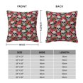 thumbnail image 2 of Pofeuu Skull and Roses Print Double-sided plush pillowcase Square Throw Pillow Covers Pillows Cover for Living Room Bedroom Sofa Couch Cushion Cover（No pillow core）-26"x26", 2 of 7