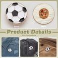 thumbnail image 4 of 24 Pcs Football Enamel Pins 1 inch Black and White Soccer Ball Sports Enamel Lapel Pin Sports Ball Alloy Brooches Football Team Spirit Pin for DIY Hat Bags Backpacks Gifts for DIY Fans, 4 of 6