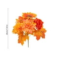 thumbnail image 3 of Artificial Fall Flower Bouquet with Sunflowers Pumpkins Maple Leaves for Thanksgiving Halloween Home Table Centerpiece Decor, 3 of 5