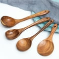 thumbnail image 6 of Yirtree Kitchen Premium Wooden Utensils For Cooking - Non-Stick Soft Comfortable Grip Wooden Cooking Utensils, 6 of 8