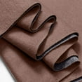 thumbnail image 4 of Elainilye Fashion Winter Scarf for Women Double-sided Thickened Warm Shawl Fleece Scarf Tassel Solid Scarves Wraps,Brown, 4 of 5