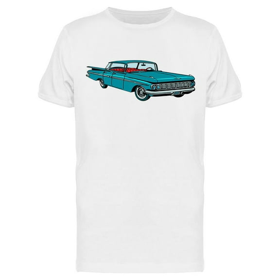 Retro Green Classic Car T-Shirt Men -Image by Shutterstock, Male 3X-Large