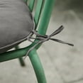 thumbnail image 2 of Peace Nest Pack of 2 Outdoor Reversible Waterproof Seat Cushions, Patio Chair Cushions 20"x19.7" with Ties for Patio Furniture Chairs Home Garden Decoration, Dark Gray, 2 of 5