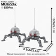thumbnail image 1 of MOOXI Most Complete Space Wars Droid Spider Bot Sentry Adult Building Block Set MOC Brick Model Kit DIY Diorama Toy For Boy Gift,MOC2247, 1 of 12