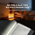 thumbnail image 6 of Smart LED Book Light, 2026 New Rechargeable Clear Full Page Reading Light 3 Colors & Timer Dimmable Panel, Flat Bookmark Lamp, Booklights Eye Protection Light for Night Reading, 6 of 8