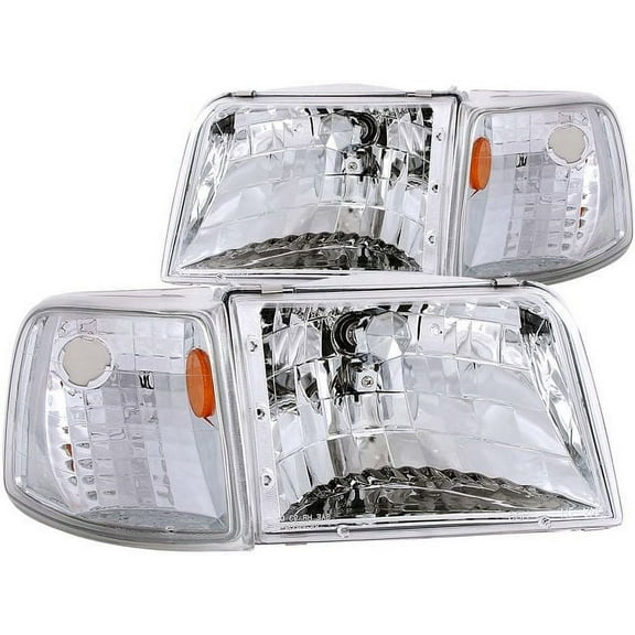 Headlight Set - Compatible with 1993 - 1997 Ford Ranger 1994 1995 1996