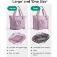 thumbnail image 2 of Bolsa plegable para mujer, con bolsa de almacenamiento, bolsa de hombro para viajes, trabajo, 2 of 4