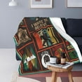 thumbnail image 2 of Yibo Dragons and Books Blanket Flannel Soft and Comfortable Anti-static Bed Sofa Blanket, 2 of 7