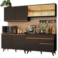 thumbnail image 1 of Madesa Gabinete de Cocina Integral Completa 240 cm Reims Negro 01, 1 of 9