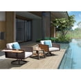 thumbnail image 4 of Higold - York 1 Piece St Lucia Swivel Rocker Club Chair, Contemporary Outdoor Furniture, Assemble with Grade A Teak Coffee Textilene, 4 of 5