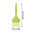 thumbnail image 2 of Cooking Brush, 3 Inch Nylon Bristle Pastry Brush, Dishwasher Safe Non-Stick Basting Brush, Long Handle Lightweight Craft and Paint Brush, 9X3 Inch Green Handle Heat-Resistant, 2 of 8