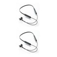 thumbnail image 4 of Seitruly Auriculares para el cuello Auriculares recargables compatibles con Bluetooth Estéreo Viaje Manos libres Llamadas Correr Fitness Deportes Negro 2piezas, 4 of 6