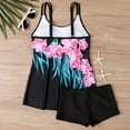 thumbnail image 5 of WQJNWEQ Womens Bikinis Swimsuits Women Plus Size Print Bowknot Set Two-Piece Swimsuit Swimwear Shorts, 5 of 7