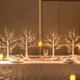 thumbnail image 1 of Decoraciones para árboles de Navidad en forma de abedul blanco con luz LED de 2 pies, 1 of 9