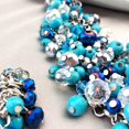 thumbnail image 5 of Bocar Fashion Crystal Faux Turquoise Beads Chunky Collar Statement Jewelry Set for Women, with Earrings, Blue, 19 inches (NK-10260-turquoise blue), 5 of 5