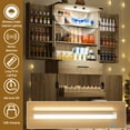 thumbnail image 5 of Fluted Kitchen Pantry Cabinet - 71" Tall Versatile Storage Cabinets with LED Sensor Light, 6 Door Shevles, 5 Layers Roomy Storage Shelves for Dining Room, Bathroom, Utility Room, 5 of 10