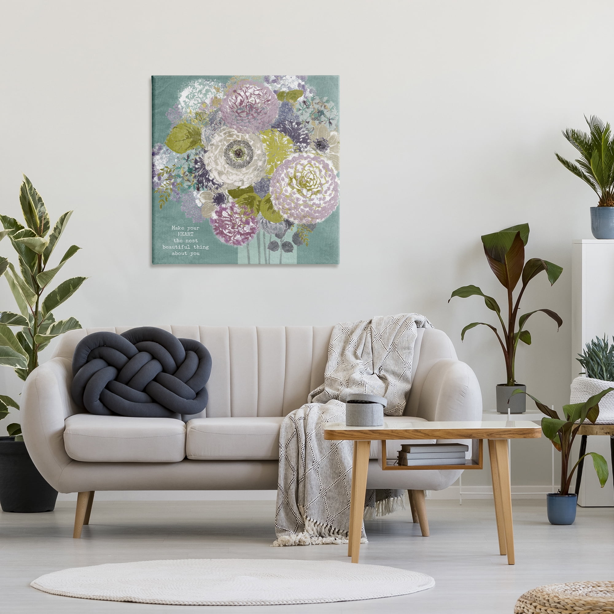 Stupell Industries Most Beautiful Thing Florals Canvas Wall Art, design by Suzanne Nicoll