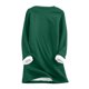 thumbnail image 5 of Hfnxid Womens Long Sleeve Sweaters Quarter Zip Thicken Fleece Pullover Winter Warm Sweatshirts Fashion Comfy Loungewear Green,L, 5 of 10