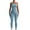 Blue, variant on TAIAOJING Womens Overalls Yoga Jumpsuits Ribbed Tank Tops Rompers Sleeveless Exercise Jumpsuits