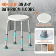thumbnail image 4 of KFFKFF Bathing Chair for Shower Use, Height Modifiable Bath Stool, Secure Grip Tub Seating Stool for Seniors, Disabled Individuals, and Handicapped, Supports up to 300 lbs, 4 of 9
