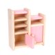 thumbnail image 5 of Juego de muebles en miniatura hechos a mano, accesorios de madera, para habitación infantil, ideal para juegos de simulación. Rosado, 5 of 9