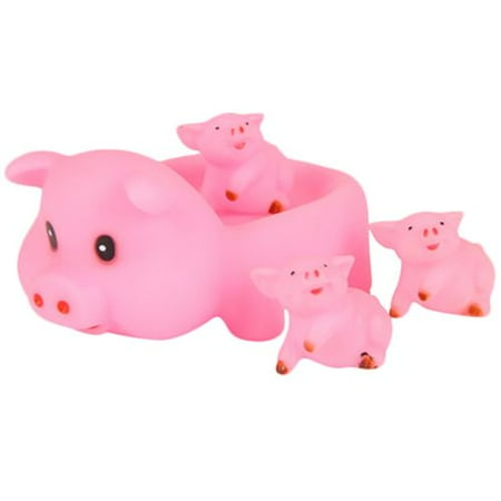 Tub Toys Bath Families Fancyleo Floating Bath Tub Toy, Mummy and Baby Rubber Race Squeaky Family Bath Toy Kid Game Toys ()