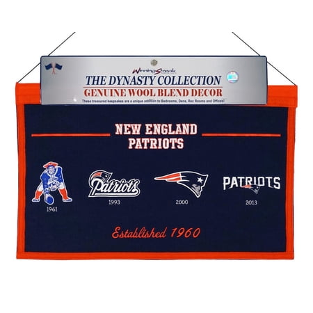 New England Football Patriots- High Quality Embroidered Logo Banner Flag - Established 1960