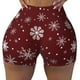 thumbnail image 2 of Fotbe Romantic white snowflakes Shorts Sin Costuras – Shorts Deportivos de Cintura Alta para Mujer, Elásticos para Gimnasio, Yoga, Running o Ciclismo-Small, 2 of 8