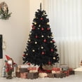 thumbnail image 2 of HOMCOM 6ft Artificial Christmas Tree with Auto Open, Steel Base, Black, 2 of 10