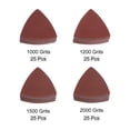 thumbnail image 3 of 100uds Triangular Gancho y Bucle Lija Papeles 1000/1200/1500/2000 Granos 3-1/8" Almohadillas Ratón Detalle Lijadora Papeles (25uds de Cada Grano), 3 of 6