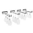 thumbnail image 4 of 5 Pcs Stemware Wine Glass Storage Rack,Wall Mountable Kitchen Storage Rack ,Black,11 Inch / 30cm, 4 of 5