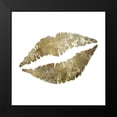 thumbnail image 2 of Hogan, Melody 12x12 Black Modern Framed Museum Art Print Titled - Sparkle Glam Lips, 2 of 5